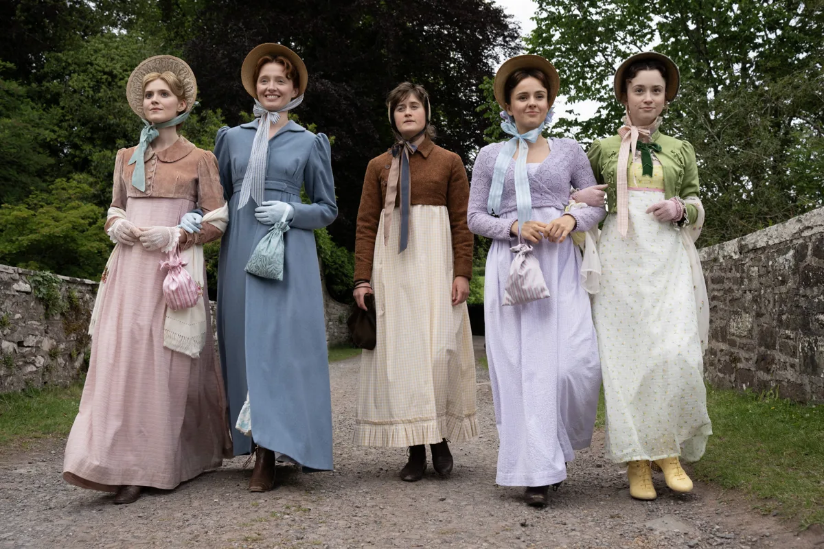 The cast of The Other Bennet Sister Christmas Special in Regency costume