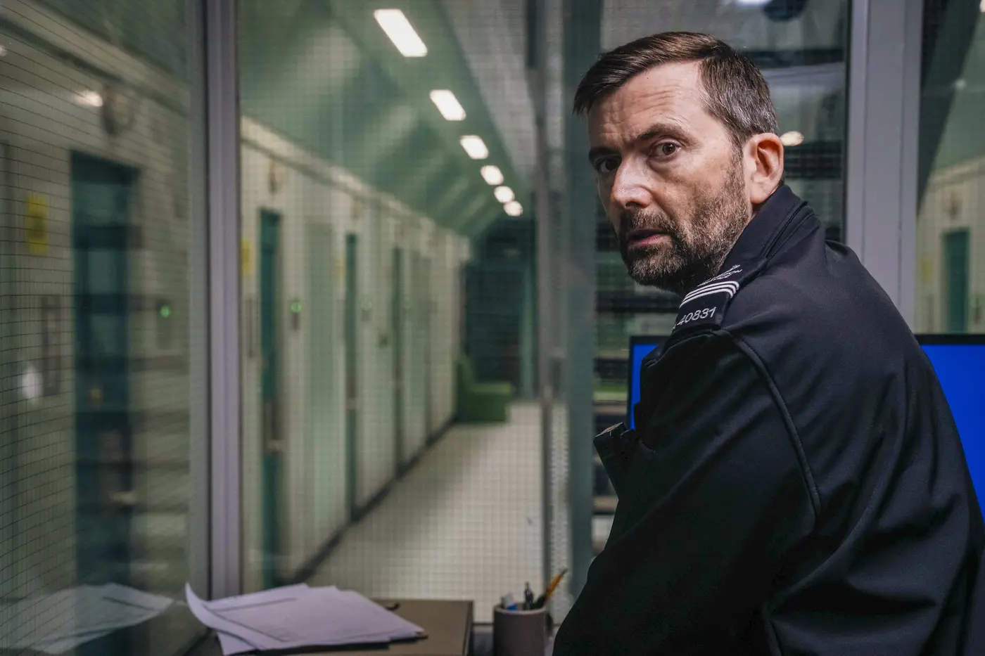 David Tennant as Custodial Manager Bailey in Time Season 3